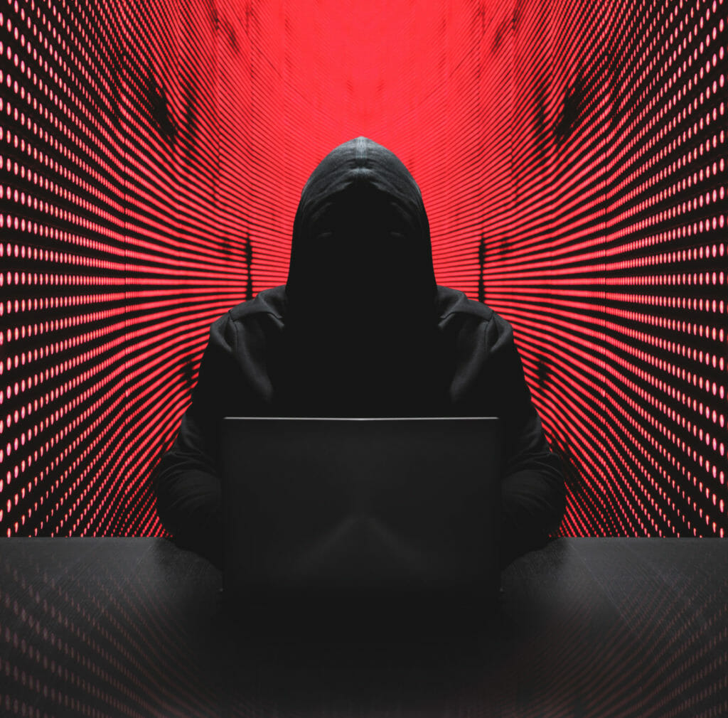 Hacker in a room